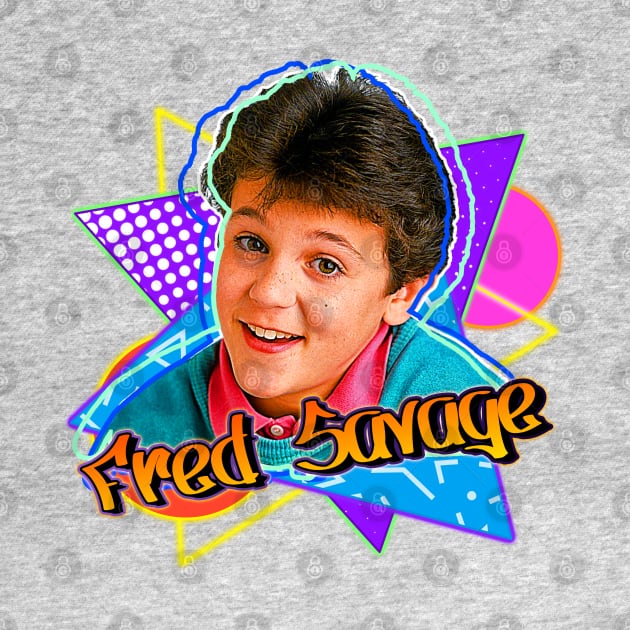 Fred Savage Retro 90s Style Graphics Fan Art by darklordpug